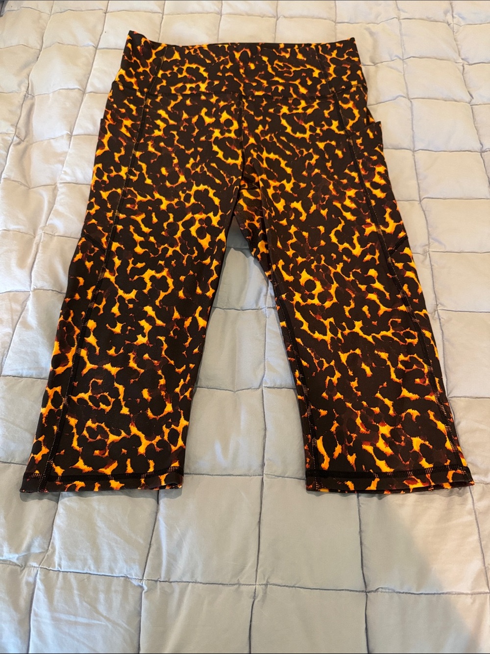 Fabletics Cropped Cheetah Print Leggings